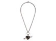 EVITA PERONI HEART NECKLACE SMOKY QUARTZ